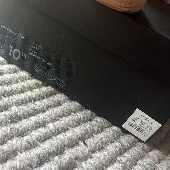 J Crew Dakota Suede Wood Clog (tarnished pecan color) - Picture 6 of 10